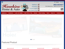 Tablet Screenshot of hawkinshomeandauto.com